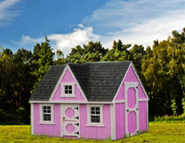 Derksen Buildings Dealer Al's Affordable Buildings in Liberty Hill, Texas playhouses